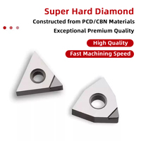 Plaquettes de tournage diamantées PCD SITELUN CCGT060202 VCGT160402, finition miroir, outils de tournage pour aluminium, pointes de coupe PCD