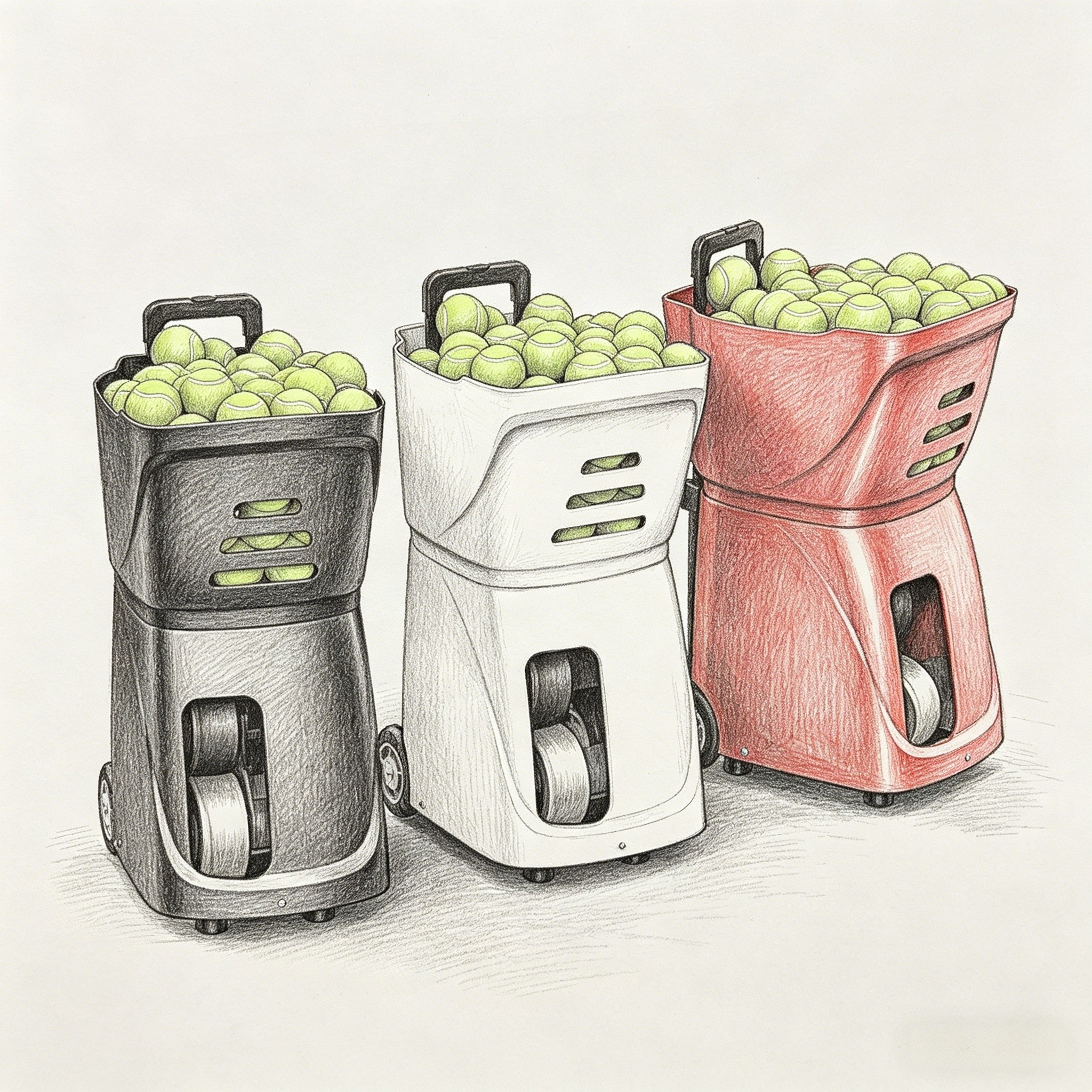 Professional Portable Padell 120ball Capacity ABS Material Programmable Automatic Serve Machine Tennis Training Padell Trainer