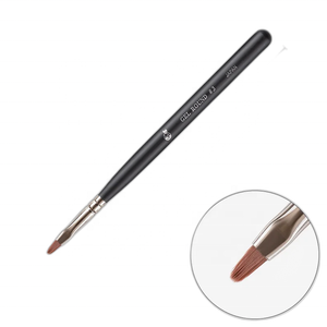 Ensemble de pinceaux professionnels pour nail art OME, très demandé, avec pinceaux liner et ovales, manche en bois, pour usage en salon - Product Image 2