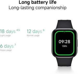 Pour la montre connectée Xiaomi Redmi Watch 6 Active, le tracker d'activité permet une surveillance avancée du sommeil. Jusqu'à 18 jours d'autonomie de la batterie. - Product Image 4