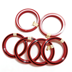 Joints toriques de type BU rouges de haute qualité pour tiges de pistons hydrauliques avec compatibilité multi-médias - Product Image 3