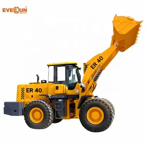 Everun Er40 Machinery With EPA4/EURO5 Engine Front End Bucket Articulated Compact Mini Wheel Loader