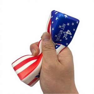Soft Food-Shaped PU Material Stress Relief <b>Toy</b> with Red White and Blue Design <b>Desk</b> Fidget for Kids and Adults Unisex - Product Image 2