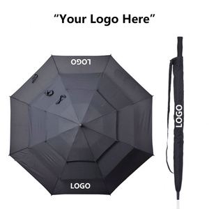Parapluie de golf personnalisé de 56 pouces à ouverture automatique avec trois couches de protection contre le vent et le soleil pour adultes - Product Image 3