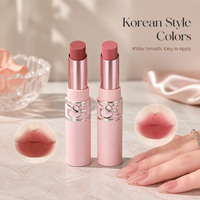 Lipstik Bubuk Tabung Merek Sendiri Bily Bear, Soft Fog Matte, Mencerahkan dan Memperindah Warna Kulit