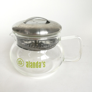 Tetera Moderna Ecológica de Vidrio Borosilicato de 12 oz con Filtro de Acero Inoxidable y Tapa, Logotipo Personalizado, Resistente al Calor - Product Image 1