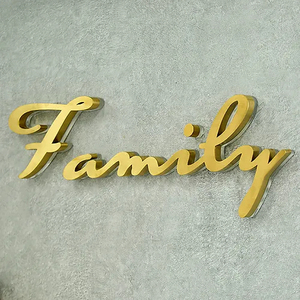 Biển hiệu chữ cái logo tùy chỉnh cắt laser <span class=keywords><strong>acrylic</strong></span>, biển hiệu văn phòng, biển hiệu tòa nhà, biển hiệu logo tiệm làm đẹp, biển hiệu tường, chữ cái có đèn nền LED - Product Image 1