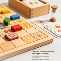 Jeu de société en bois éducatif en gros pour enfants, garçons et filles, pour le tri et le développement