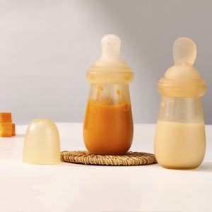 <span class=keywords><strong>Biberon</strong></span> en silicone sans BPA pour <span class=keywords><strong>nouveau</strong></span>-<span class=keywords><strong>né</strong></span> avec mamelon à débit lent pour les soins de bébé de 0 à 12 mois - Product Image 1