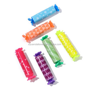 6 सिंक्रोटेड रंग और खुशबू कैंडी थीम मिनी हाइलाइटर्स - Product Image 5