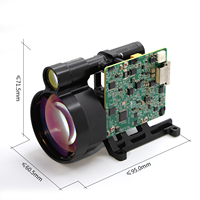 Module de télémétrie laser en alliage d'aluminium de qualité industrielle EYOUNG EFC-10000B 1535nm Erbium-Glass, portée de 13000m, 10Hz, IP67, RS422, garantie 1 an