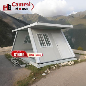 Cammi evi Casa 20ft katlanabilir prefabrik minik evler konteynerler mobil kamp depo sandviç Panel ofis binası okul - Product Image 1