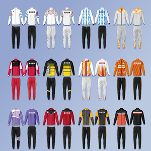 26 Survêtements de football de qualité thaïlandaise authentique, tous les clubs de football, équipe nationale, manches longues, Madrids, entraînement, veste de football/soccer pour hommes - Product Image 4