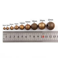Clochettes en métal bronze, perles lâches, technique de moulage, forme 3D - Décorations pour fêtes et sapins de Noël, artisanat DIY