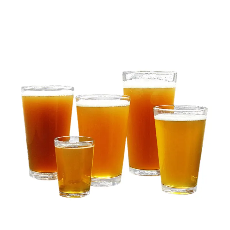 Hochwertige und billige Wasser V-Form Bier becher Geschenk maßge schneiderte Pint Glass Pub Spezial glas