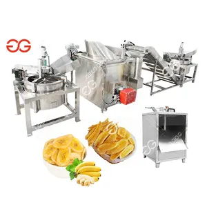 Sus304 Electric And Gas Heating Fry Industrial Plantain Chips Fryer Frier Trade Plantain Banana Frying Machine