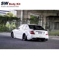 Kit carrosserie large style LB pour Mercedes-Benz Classe C W204 C63 2 portes 4 portes, mise à niveau, modification, pare-chocs aérodynamique, kit de performance