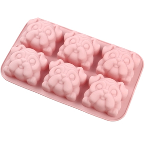 Moule en silicone 6 cavités en forme de Pékinois mignon pour gâteaux, savons, bonbons, bougies, résine et créations DIY - Product Image 5