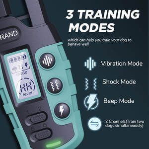 2025 Venta caliente <span class=keywords><strong>Collar</strong></span> de entrenamiento para perros Choque seguro IP67 <span class=keywords><strong>Collar</strong></span> eléctrico impermeable con rango remoto para perros pequeños medianos grandes - Product Image 2