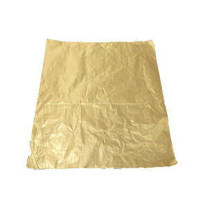 Papier d'aluminium de qualité alimentaire, doux, imprimé avec motif poisson et Noël, couleur or, 12 microns, épais et coloré - Product Image 6