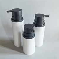 150ml 200ml 250ml pompe à vis longue buse PP PCR bouteille sans air gauche-droite serrure torsion serrure bouteille sous vide pour shampooing Lotion crème
