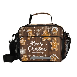 Christmas Festival Custom Logo Promotional Outdoor Insulated Thermal Cooler Bag Portable Food Takeway <b>Lunch</b> <b>Box</b> Bag - Product Image 1