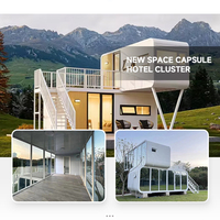 CY Maison Mobile Modulaire Bâtiment Sauver Trois Fret Villa Sapace Capsule Maison Préfabriquée Modulaire Apple Cabine pour Hôtel