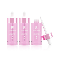 30ml Baby Pink gefrostete ätherische Öl flaschen 1 Unze Pink Glass Tropf flasche