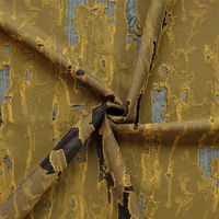 Tissu jacquard semi-transparent à texture abstraite, tissu décoratif vintage pour jupe et manteau