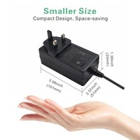 Adaptateur d'alimentation à découpage PD 65W avec prise UK Type G, entrée 100-240V AC 50/60Hz EN 61558, sortie 5V2A