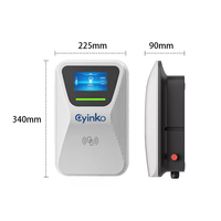 Borne de Recharge Murale Intelligente pour Véhicules Électriques Type 2 avec Application, RFID, WiFi, 7kW, 9kW, 11kW, Nouvelle Garantie de 24 Mois
