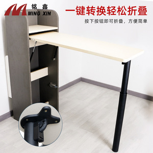 Ming Xin <b>Adjustable</b> Telescopic Bar <b>Legs</b> Steel And Plastic Black White Glossy Heavy Duty <b>Table</b> Support For Desk Bar Counter - Product Image 4