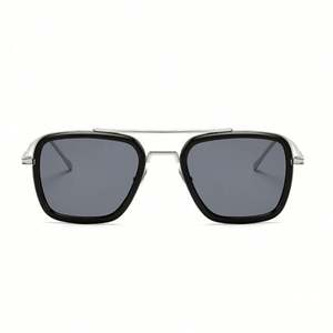 Gafas de Sol Cuadradas de Piloto de Aleación para Mujer, Estilo Steampunk, de Metal, para Hombre, Venta al por Mayor, Personalizadas, Moda 2022 - Product Image 6