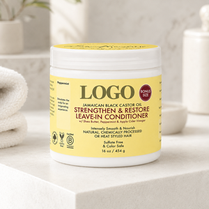 Crema Acondicionadora Ligera Fortalecedora Sin Enjuague, Formulada con Manteca de Karité para Peinar Cabello Rizado y Encrespado - Product Image 1