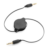 3,5 mm einziehbares Samen-zu-Samen-Audio-Kabel Auto-Kabel für iPhone Computer MP3-Player und Auto-Stereo