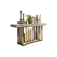 Table console moderne en métal blanc de luxe Puruo, nouvelle et populaire, meubles de salon, entrée, hôtel, couloir, appartement, personnalisation