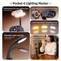Luz de Relleno Magnética de Plástico Ligero para Osmo Pocket 4 Pro, Luz LED Portátil para Video, Temperatura de Color Ajustable