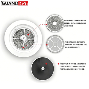 Grille d'aération à bouton-poussoir en plastique ABS de qualité supérieure, directement de l'usine, pour système de ventilation d'air frais CVC - Product Image 5