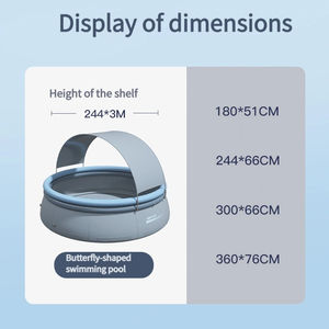 Piscine <span class=keywords><strong>gonflable</strong></span> pliable en PVC pour enfants, durable, écologique et portable pour l'extérieur - Product Image 2
