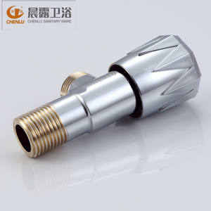 Válvula angular Chenlu con acabado cromado, cuerpo de latón, rosca macho de 4 puntos de diámetro interior para calentador de agua - Product Image 5