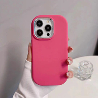 Étui de téléphone de couleur bonbon uni antichoc de luxe pour iPhone 11 12 13 14 15 Pro Max coque souple en TPU couverture Funda pour téléphone portable