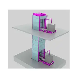 C Z E type reciprocating vertical hoist in factory warehouse crossing floors Continuous Vertical Lifter