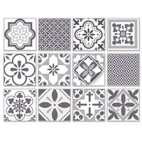 Papier peint autocollant 15x15, carreaux mixtes, autocollant PVC LVT, panneau mural 3D, imperméable, pour salon, chambre à coucher