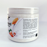 Crème exfoliante nourrissante pour le soin de la peau, lait de massage à l'amande, hydratant, blanchissant, nettoyage en profondeur, adultes, 500g