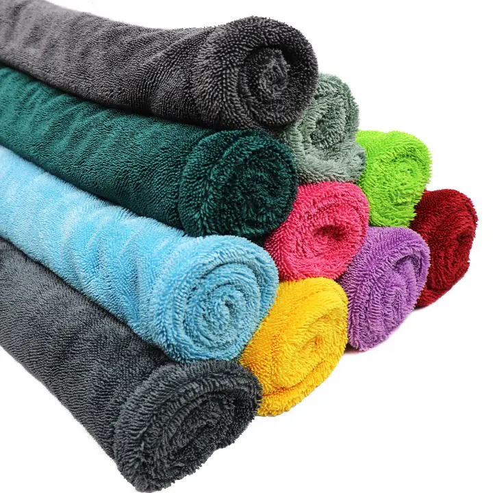 Lavage de voiture doux épais Deatail luxe 3Pcs1000Gsm tissu micro-ondes 1200 Gsm séchage 100Cm serviettes de nettoyage voiture détaillant microfibre