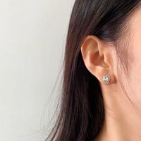 Vente en gros de collier et de bracelet en forme de cœur plaqués argent et cuivre, ensemble de bijoux de luxe en zircon pour femmes