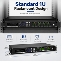 Processeur audio numérique intelligent professionnel LC408, processeurs audio haut de gamme, 4 entrées 8 sorties, système de sonorisation DSP