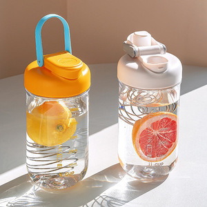 Botella de batido tritan de 750ML, taza de agua deportiva para Fitness, batido de proteína en polvo, taza de verano para exteriores, botella de agua de plástico BPA FEREE - Product Image 2