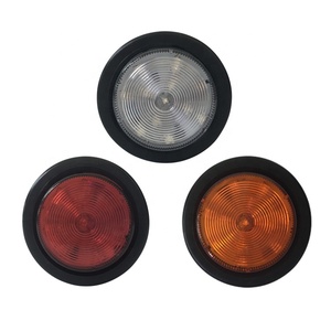 <span class=keywords><strong>12</strong></span>โวลต์<span class=keywords><strong>2</strong></span>.5นิ้ว4LEDs สีเหลืองอำพันสีแดงสีขาวนำรอบเครื่องหมายด้านข้างแสง - Product Image 1