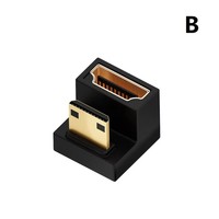 Adaptateur Mini HDTV mâle vers HDTV femelle en forme de U, convertisseur HDTV 8K à 180 degrés